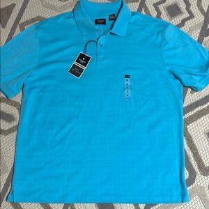Haggar Blue Polo Shirt Vibrant Design